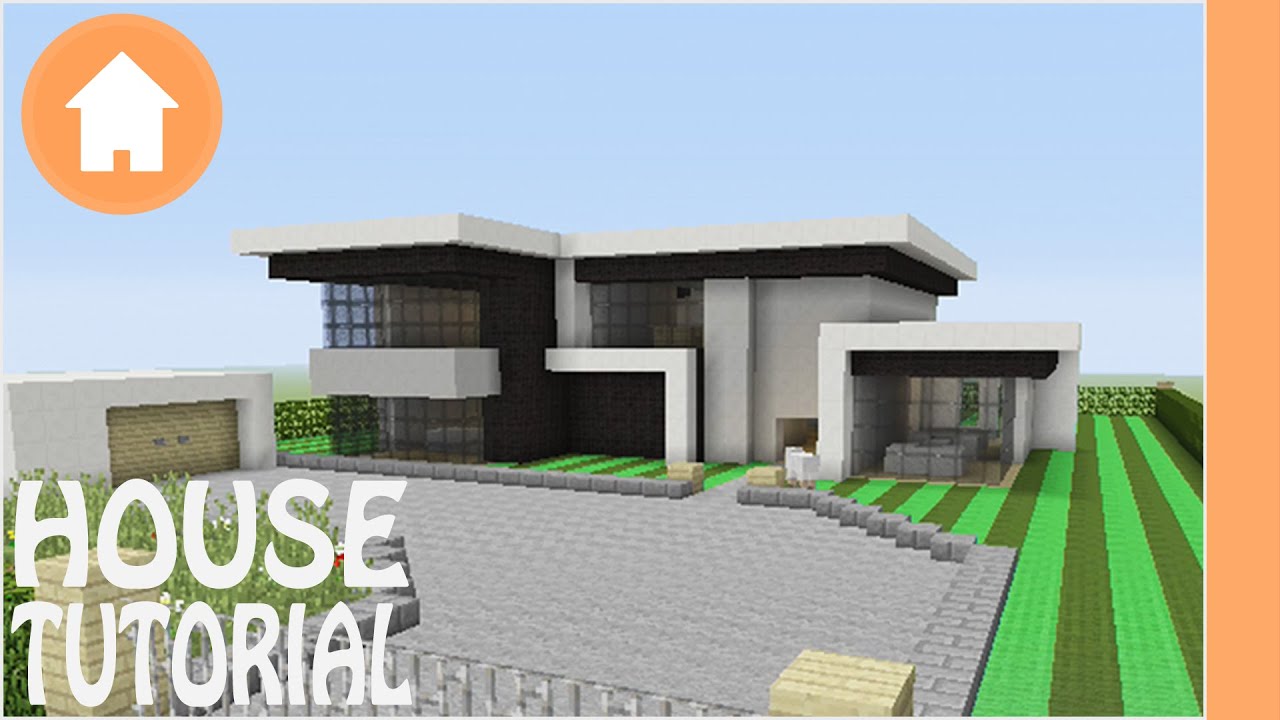 minecraft tutorial how to build a modern house in minecraft 1