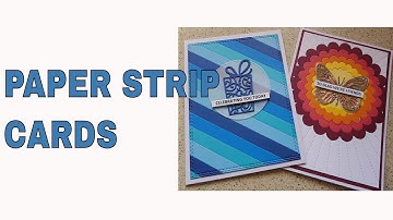 Easy Cards with Nested Dies and Paper strips - 2 Cards with vellum overlay - Sugoli Art #vellum