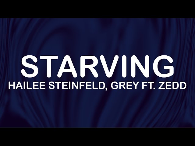 Hailee Steinfeld, Grey Ft. Zedd - Starving (Lyrics / Lyric Video) class=