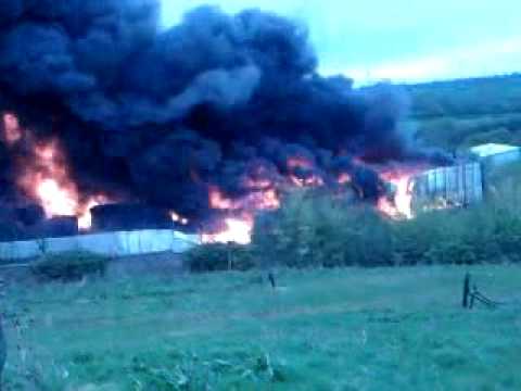 Fire at Enderby warehouse #2