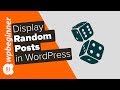How to display random posts in wordpress