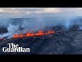 Aerial pictures show Hawaii’s Kilauea volcano erupting