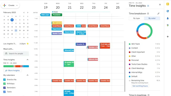 Editing the Google Calendar Meeting Labels (tags, categories)
