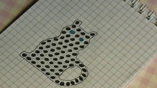 Схема: Кот из бисера. Параллельное плетение для начинающих Схема: Кот из бисера. Параллельное плетение для начинающих
