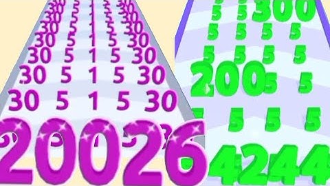 8 Minutes Super New Satisfying Math Games 2024 - Merge Master Number Run Vs Merge Number run