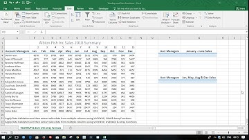 Array Formula: SUM Contiguous & Non-Contiguous Values With VLOOKUP