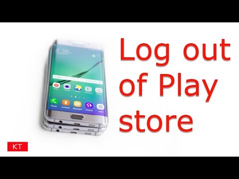 How to log out of Google play store