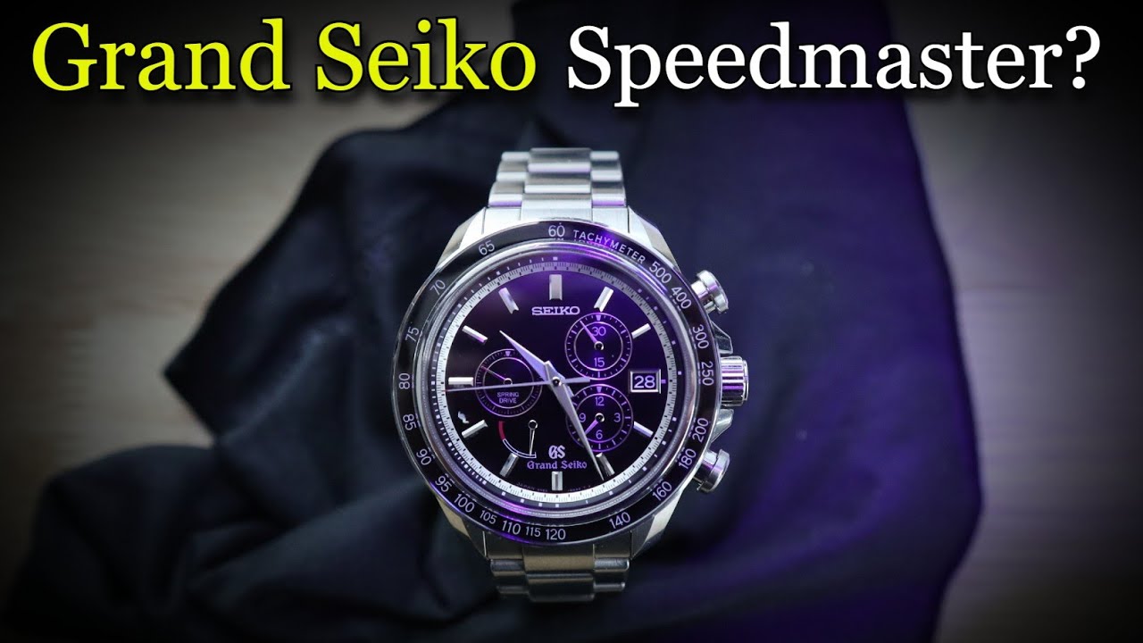 Grand Seiko Spring Drive Chronograph SBGB003 Sapphire bezel 9R84  Speedmaster Alternative? - YouTube