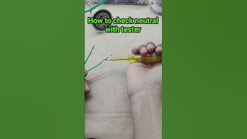 how to check neutral with tester #shortvideo #trending