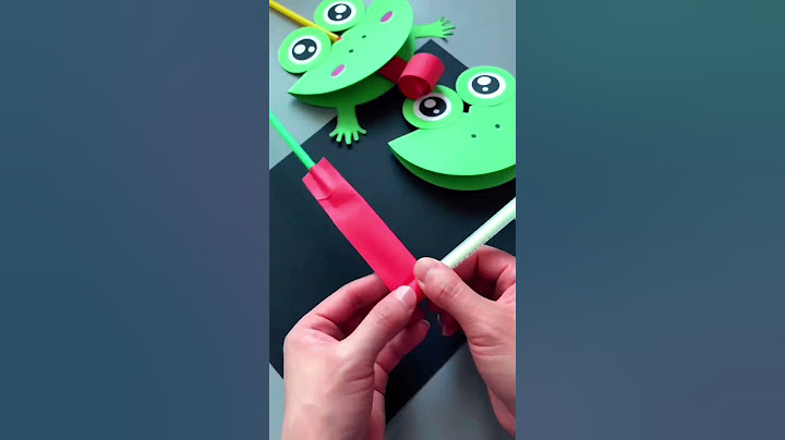 easy paper frog | paper frog | frog paper craft #easy #shorts#easy