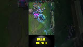 THE MOST SATISFYING AP MALPHITE ULT EVER #shortslol #malphite #lol #leagueoflegends #riotgames
