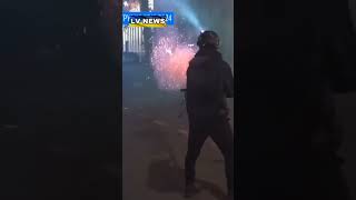 #Грузия. #Спецназ, применяя #водометы и слезоточивый газ, жестко разогнал #протестующих в #Тбилиси.