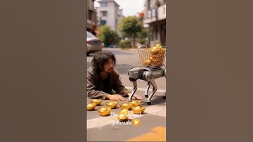 Robot helps poor people #ai #shorts #robot #robotics #animation #funny #toys #memes #ai #viral