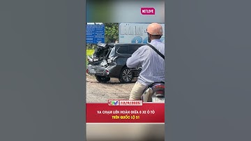 VA CHẠM LIÊN HOÀN GIỮA 8 XE Ô TÔ TRÊN QUỐC LỘ 51