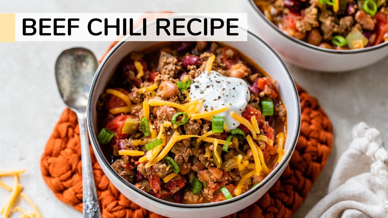 CHILI RECIPE | how to make beef chili | Clean & Delicious