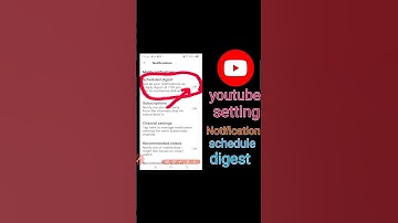 enable your scheduled delly Digest in the YouTube Apps/Mobile Mein Daily Digest Notification on/