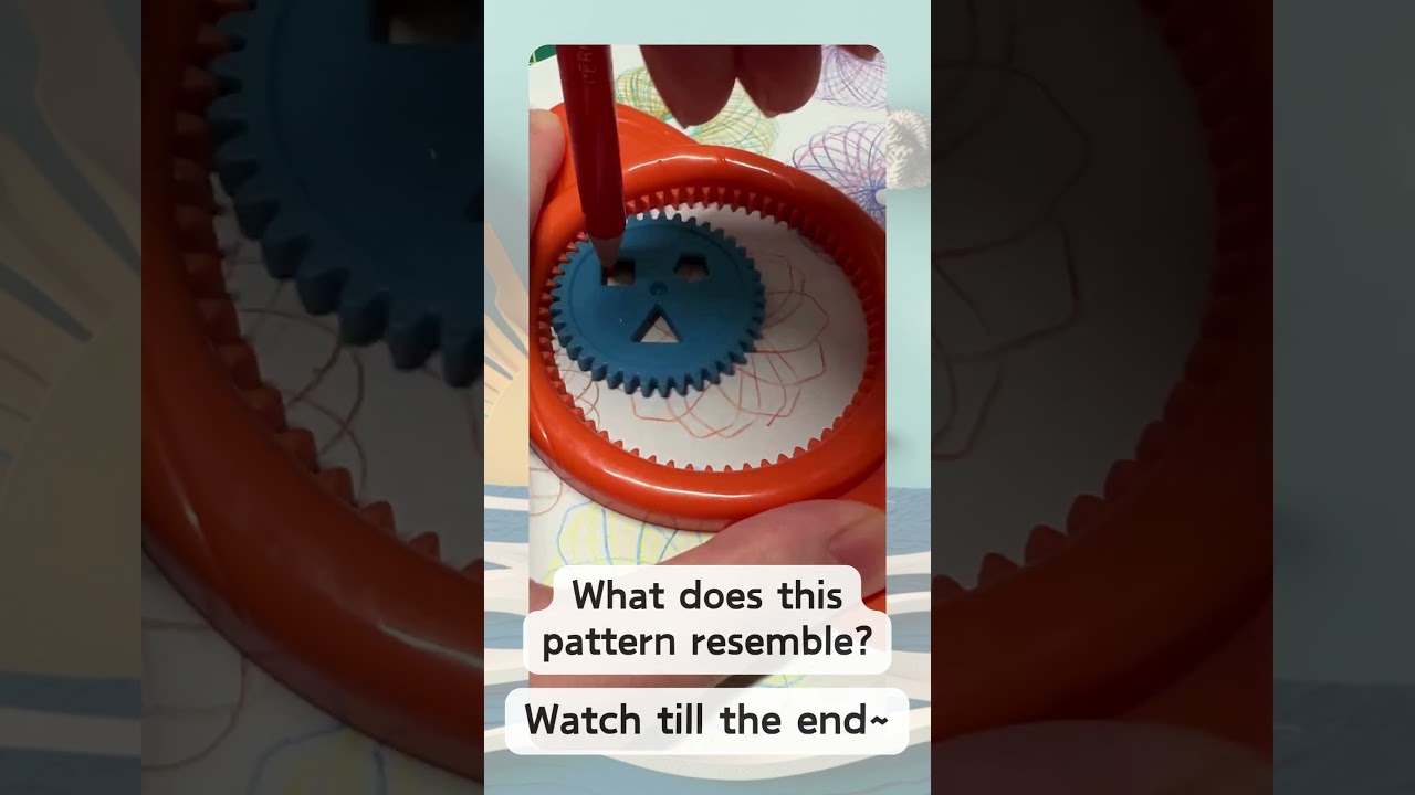 Satisfying geometric patterns Spirograph art 