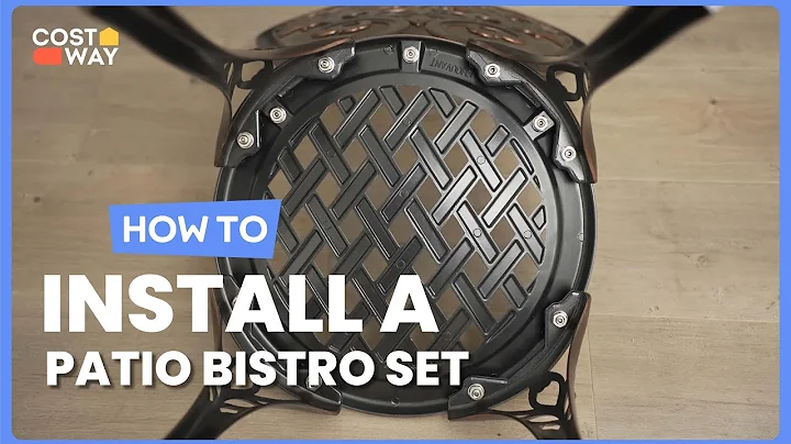 How to Install the 3-Piece All-Weather Cast Aluminum Patio Bistro Set | NP10575 #costway #howto