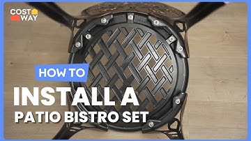 How to Install the 3-Piece All-Weather Cast Aluminum Patio Bistro Set | NP10575 #costway #howto