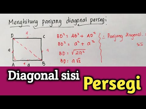 Video: Apakah diagonal persegi sama panjang?