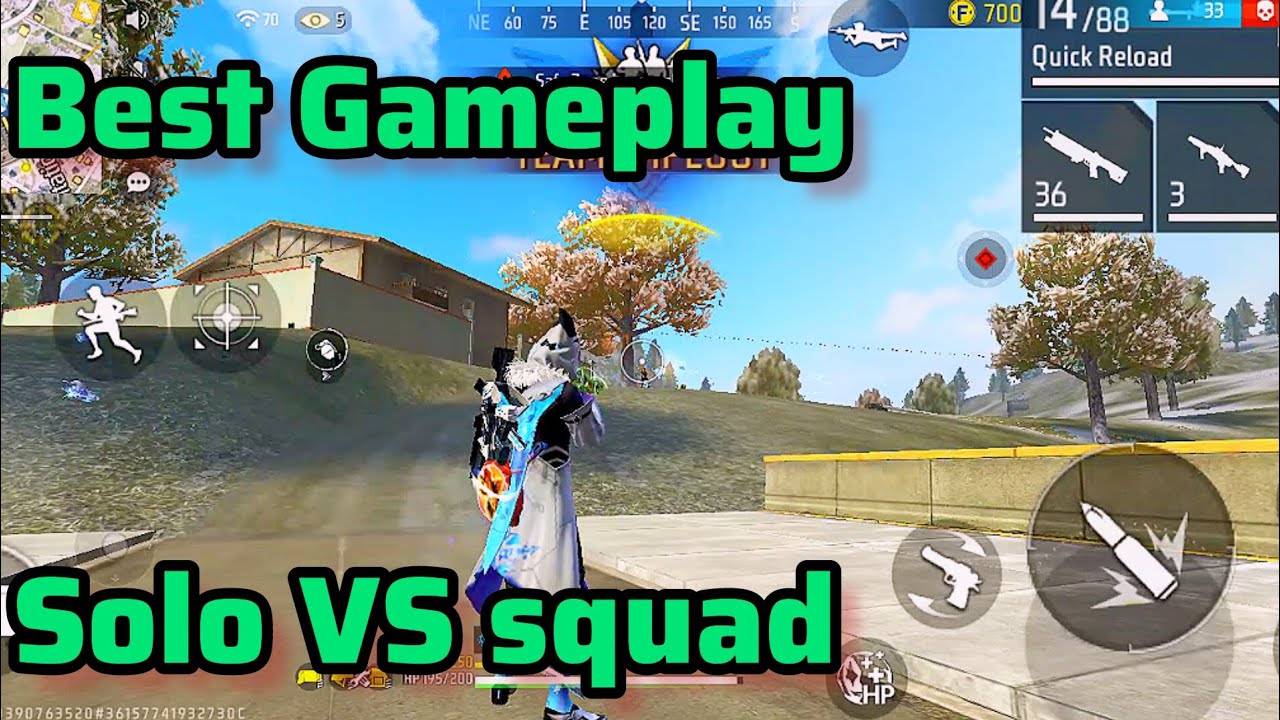 Solo vs squad OP gameplay | Garena free fire | BOSS GAMING #trending