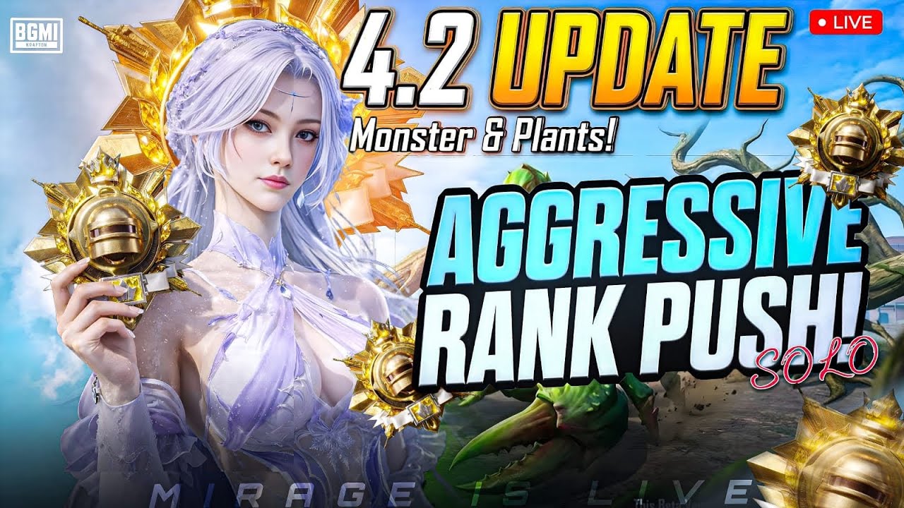 🇮🇳 DAY 4 - Live Solo Conqueror Rank Push | 120 FPS | IPad Pro M4 | BGMI