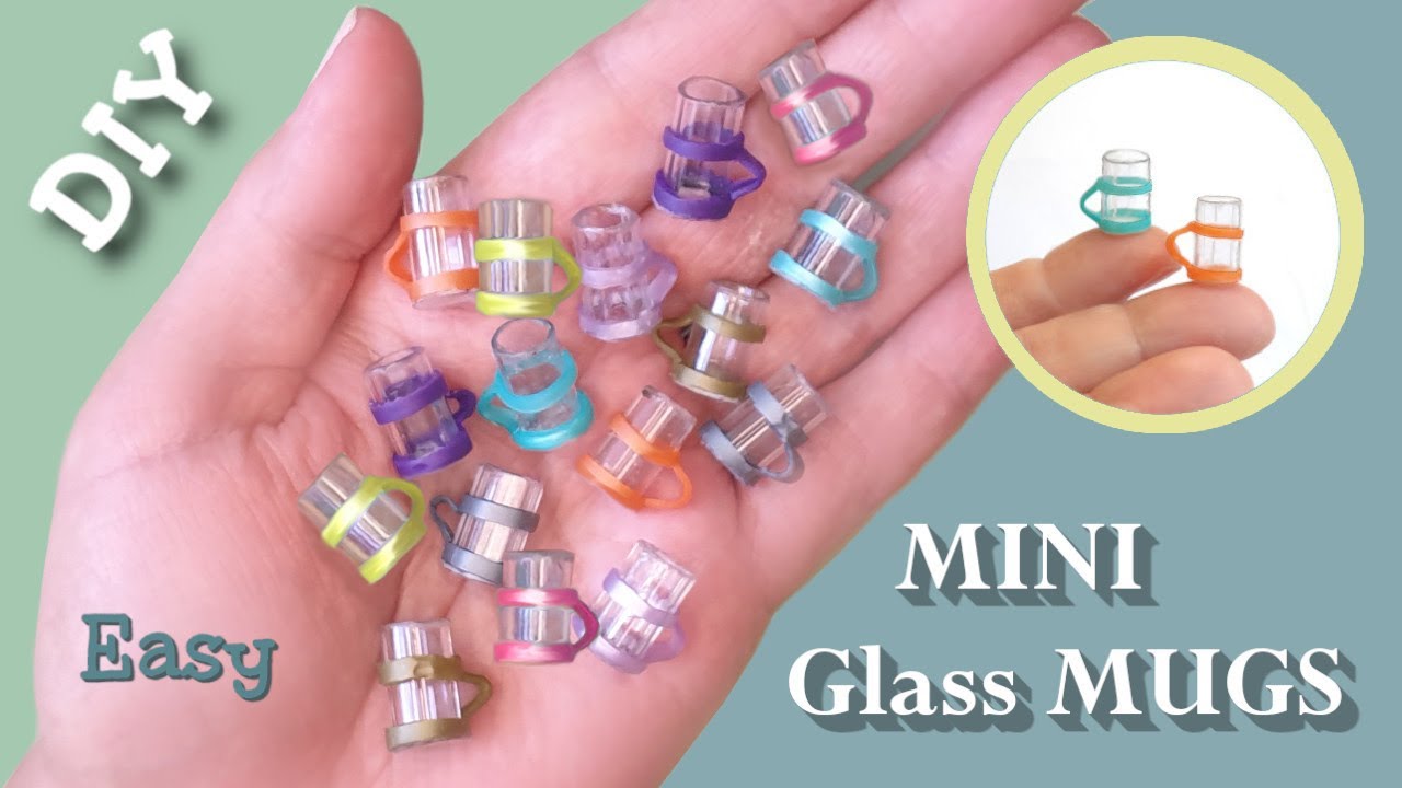 TRASH Pens To MINI MUGS Easy DIY Dollhouse Glass Mugs Miniatures TRASH Pens To MINI MUGS Easy DIY Dollhouse Glass Mugs Miniatures