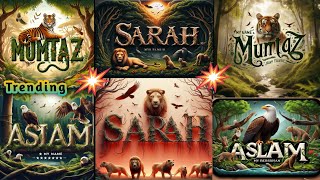 Jungle font name editing  😲 | Trending photo editing | ai photo generator | bing image Creator #ai screenshot 4