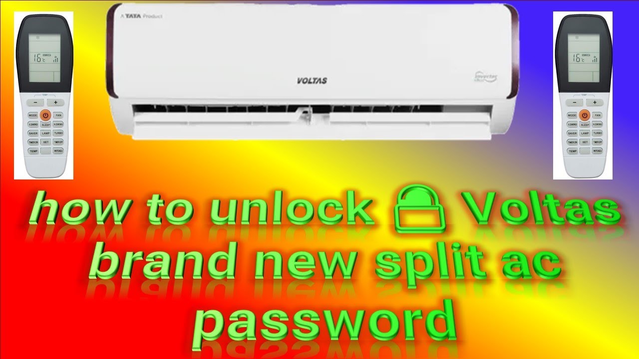Voltas ac unlock Kaise kare /New Voltas Ac Unlock करना सीखें / How To