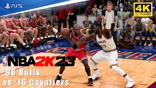 NBA 2K23 [PS5 4K] '96 Bulls vs '16 Cavaliers - Michael Jordan vs LeBron James - Next Gen Gameplay