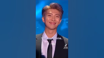 No matter who you are.....just speak yourself....🥰 | Kim Namjoon |#bts #shorts