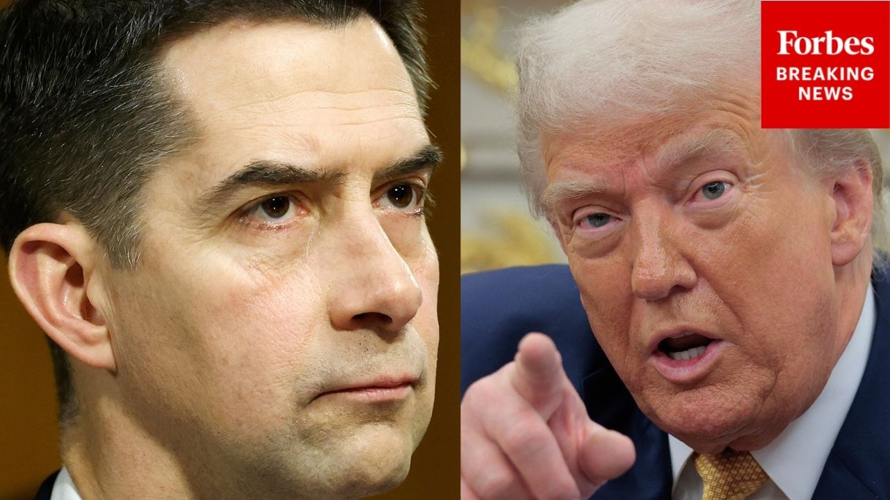 NEW: Reporter Asks Trump Point Blank Why He Posted Tom Cotton's Phone Number To Truth Social