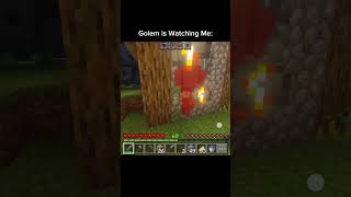 Golem is Watching Me #minecraft #shorts #gaming #golem #fypシ゚viral #farrukhqureshi