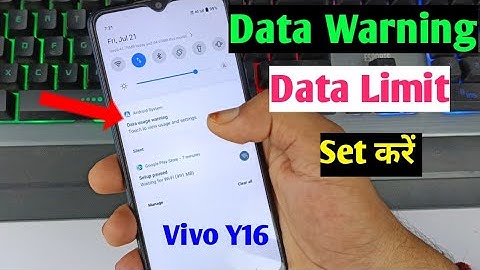 Vivo y16 data usage warning setting | Vivo y16 me data limit Kaise badhaen | Vivo y16 data warming