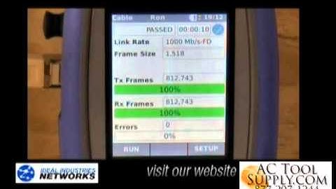 Ideal R156001 SIGNALTEK II FO Network Qualifier Copper Ethernet Cable