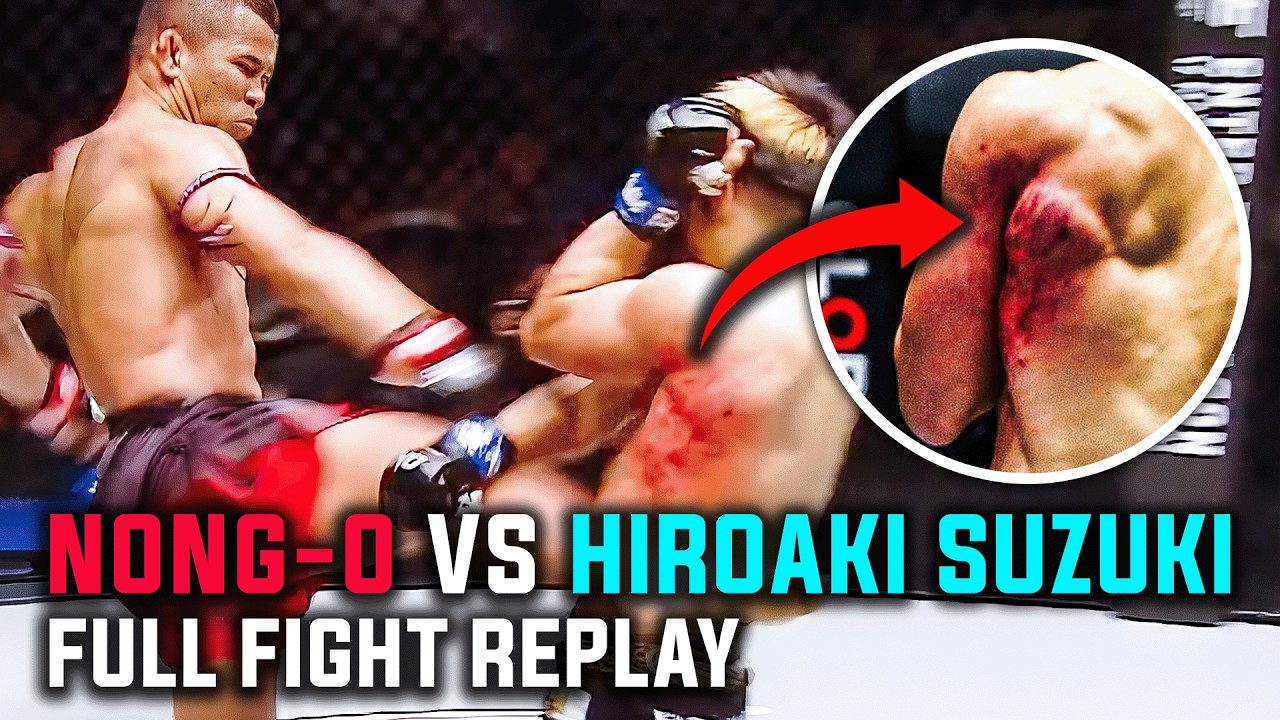 Когда Нонг-О начинает бить ногами… Всё кончено 😱 Нонг-О против Хироаки Сузуки | Полный бой по муа...