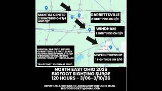 Northeast Ohio Bigfoot Sighting Flap: SPECIAL REPORT