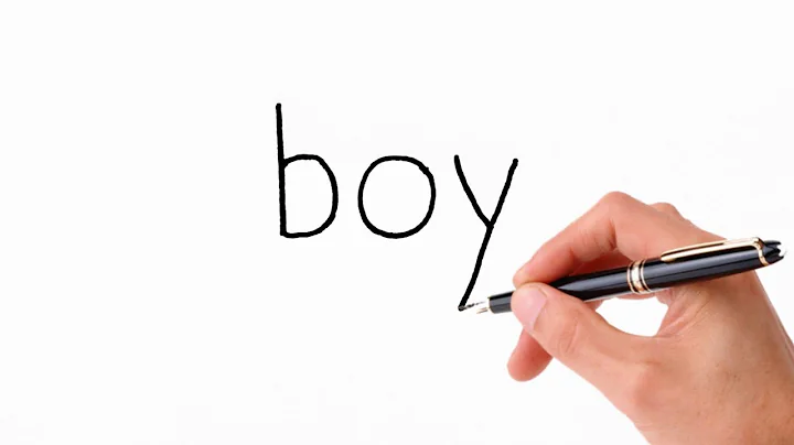 How to draw boy turn word into boy || boy drawing step by step