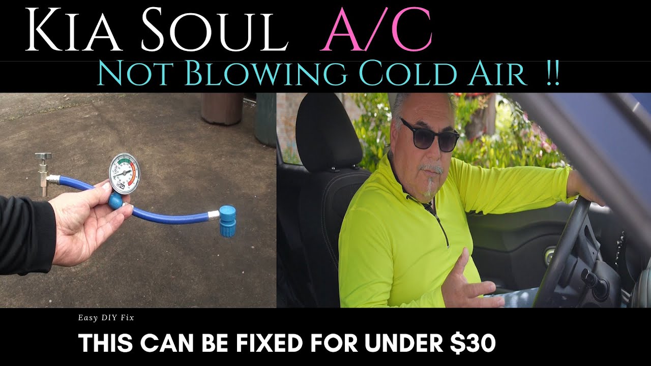 Kia Soul | Not Blowing Cold Air | How to Recharge your AC | DIY | SAVE