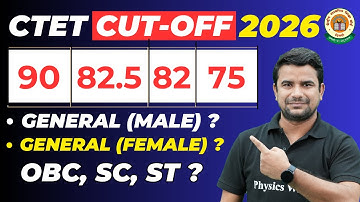 CTET Cut Off Marks 2026 Category Wise | CTET Qualifying Marks 2026 for General, OBC, ST, ST, | CTET