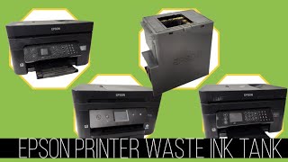 Waste Ink Maintenance Box on EPSON WF-2850 WF-2860 WF-2930 How To Replace or Clean