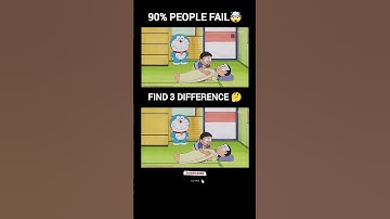 🎯 Find 3 Differences in Doraemon Photo | Mind Test Game in Hindi #shorts #viral #findthedifference