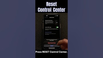 Reset Control Center on iPhone!