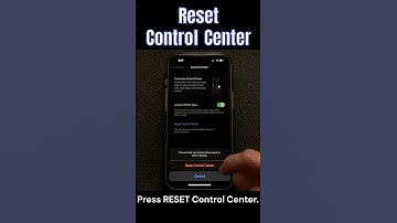 Reset Control Center on iPhone!