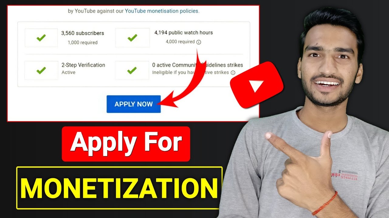 How to Apply Monetization on YouTube 2021 in Mobile (Apply For Youtube ...