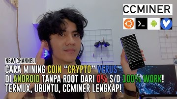 Cara Mining Crypto Coin Verus di Android No Root Termux Ubuntu CCMiner Dari 0% - 100% Work Terbaru!