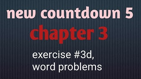 new countdown 5 | ex #3d | word problems | maths with wishy