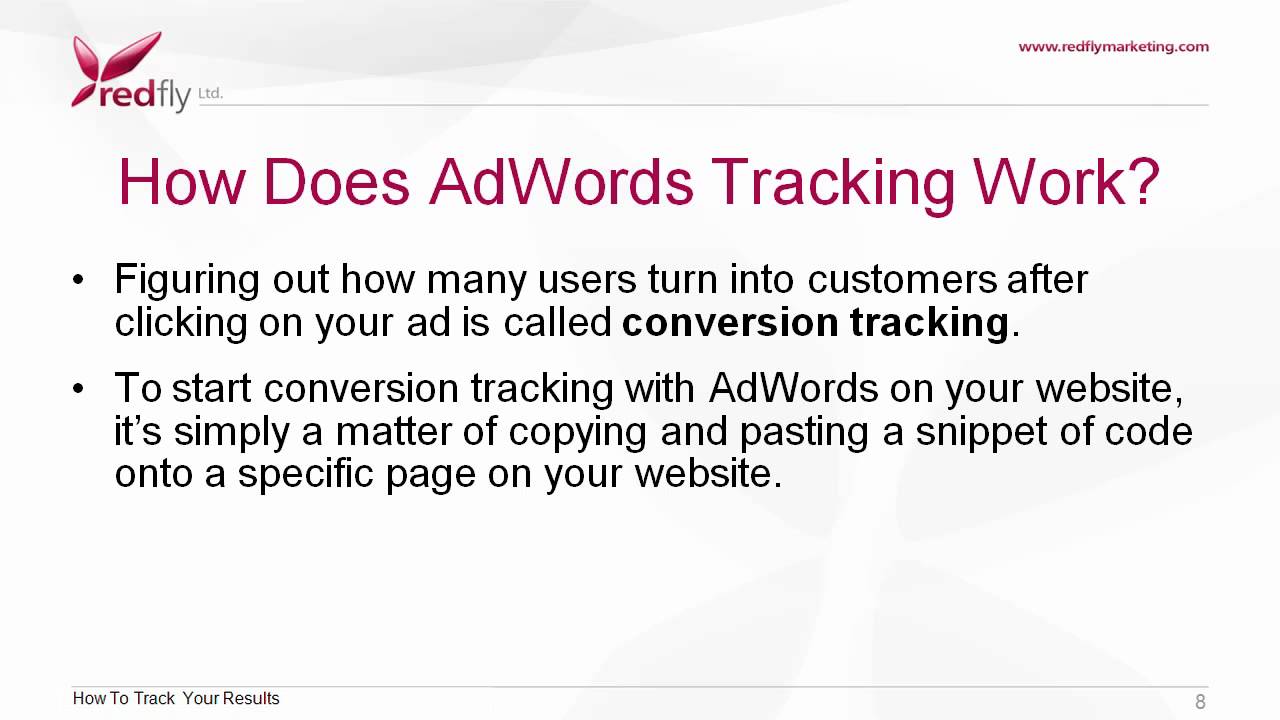 Google AdWords Basics Tutorial 8 - How To Track Your AdWords Results ...