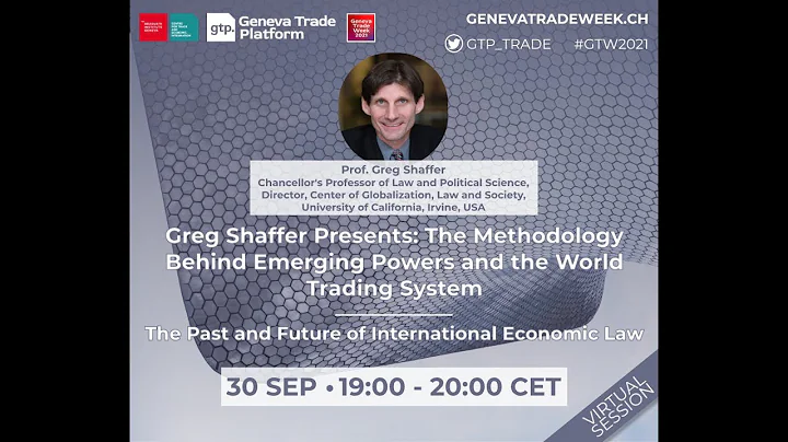 Greg Shaffer Presents: The Methodology Behind Emerging Powers and the World Trading System