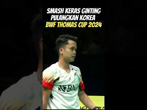 SMASH KERAS GINTING #anthonysinisukaginting #thomasubercup2024 #shorts